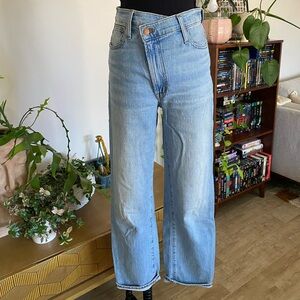 Madewell Perfect Vintage Straight jeans size 26 w/ crisscross waist